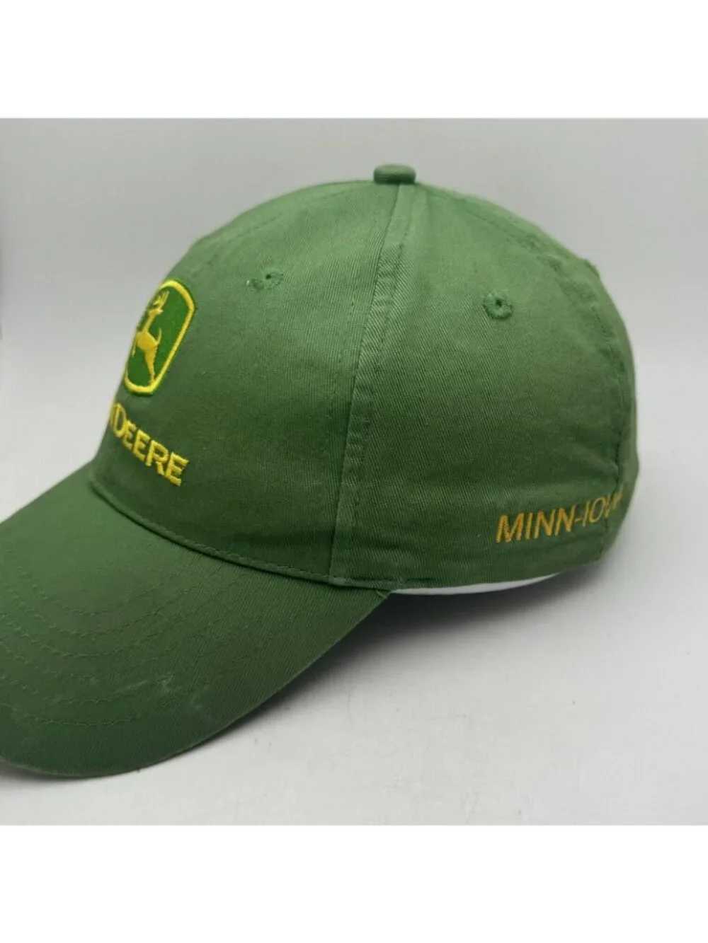 John Deere Green Baseball Cap Hat One Size Fits Most Snapback 100% Cotton